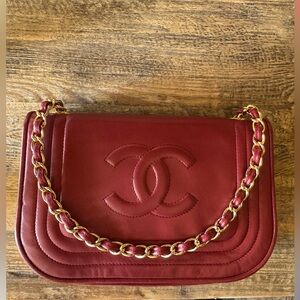 Chanel Lambskin Mini CC Flap Red 1988
